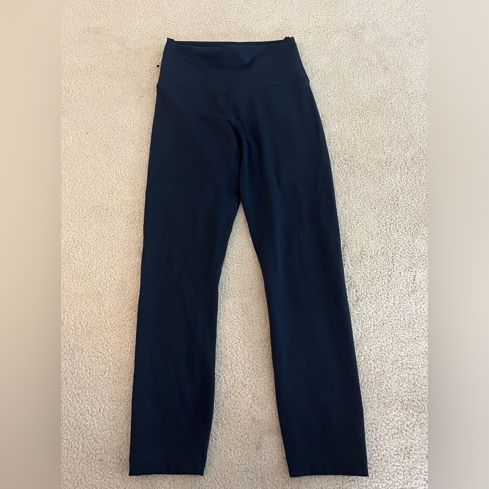 navy wonder train lululemon leggings size 4 23in $55